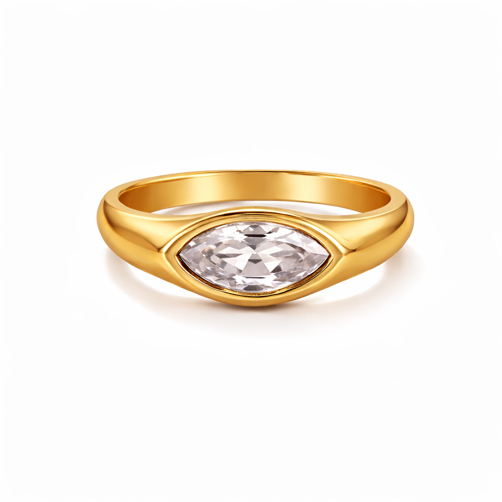The Marquise Line Rings
