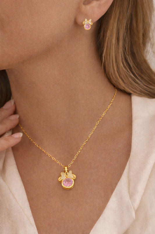 Minnie Pink Jewelry Set