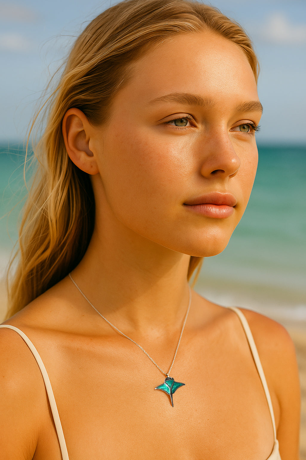 Ocean Manta Necklace