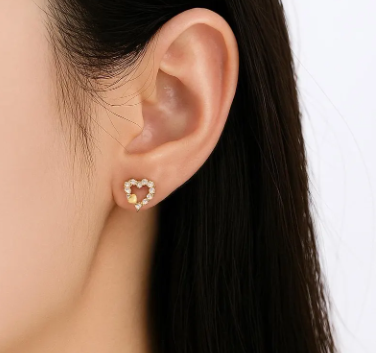Lumi Heart Hoop Earrings