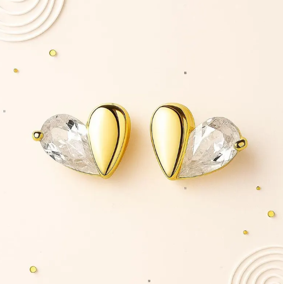 Lumi — Heart Hoop Earrings