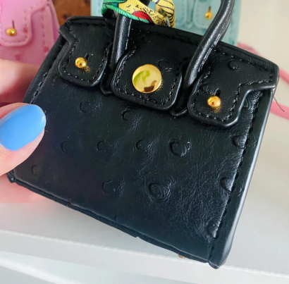 Mini Bag Charm Leather