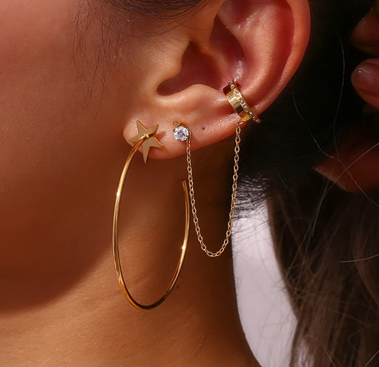 Stella Hoop Earrings