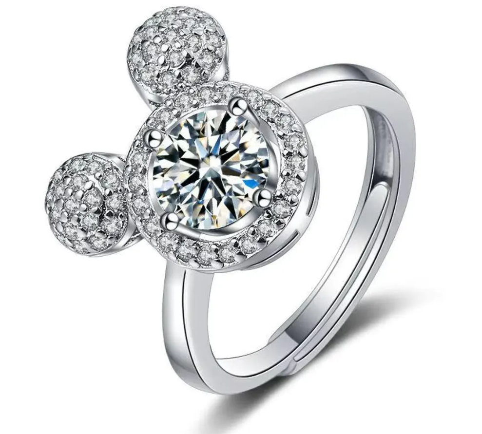 Silver Mickey Ring
