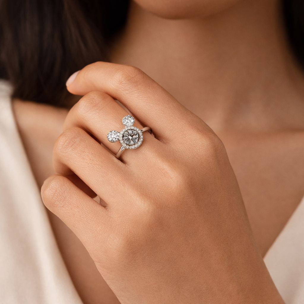 Silver Mickey Ring