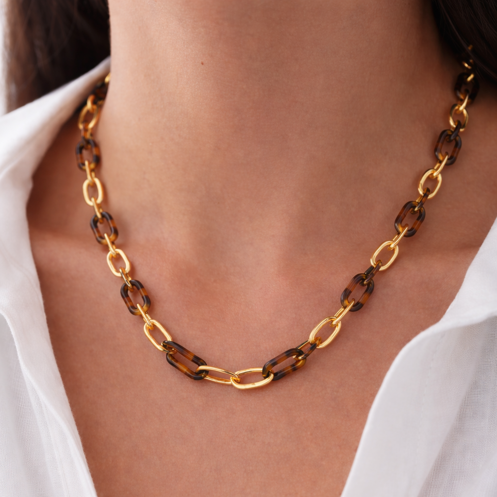 Amber Chain Necklace