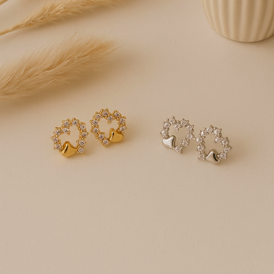 Lumi Heart Hoop Earrings
