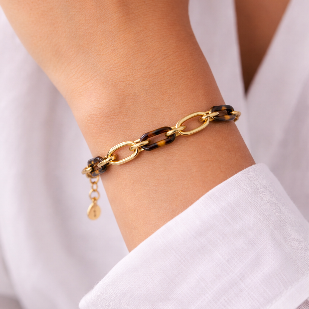 Amber Chain Bracelet