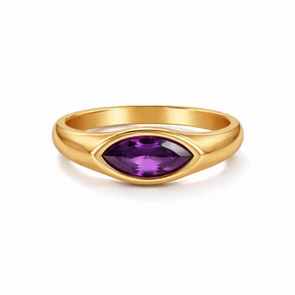 The Marquise Line Rings