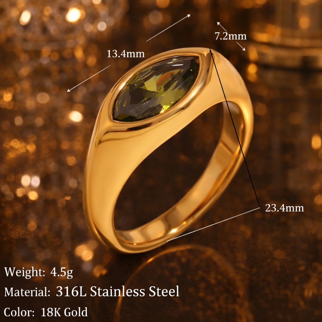 The Marquise Line Rings