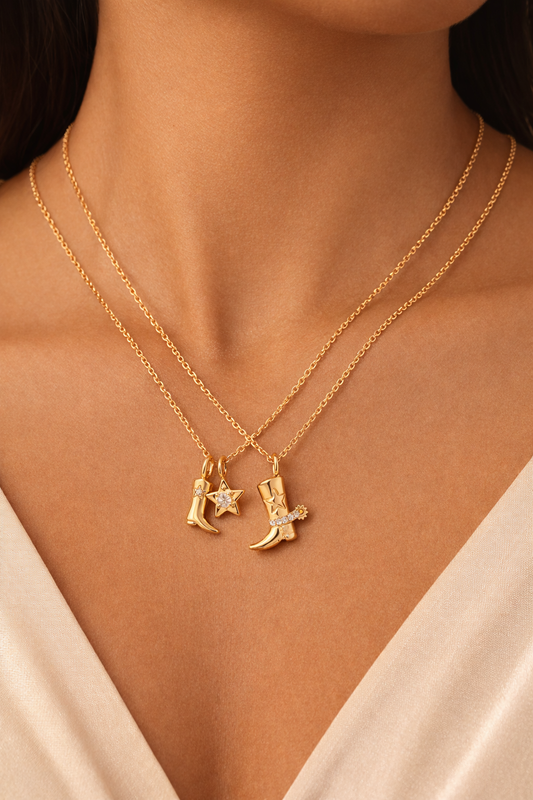 Cowboy Boot Necklaces