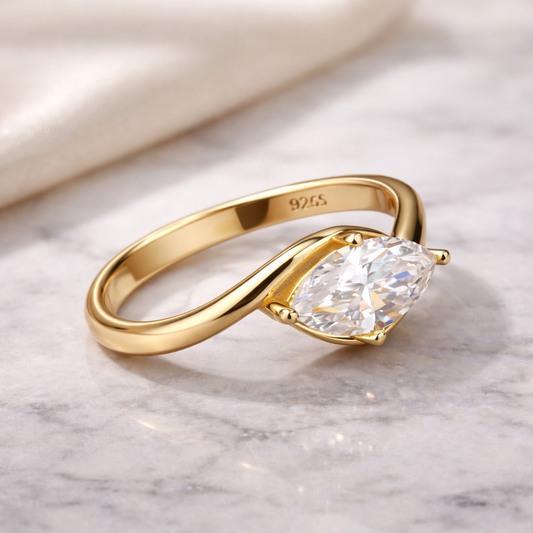 Aurea Moissanite Ring