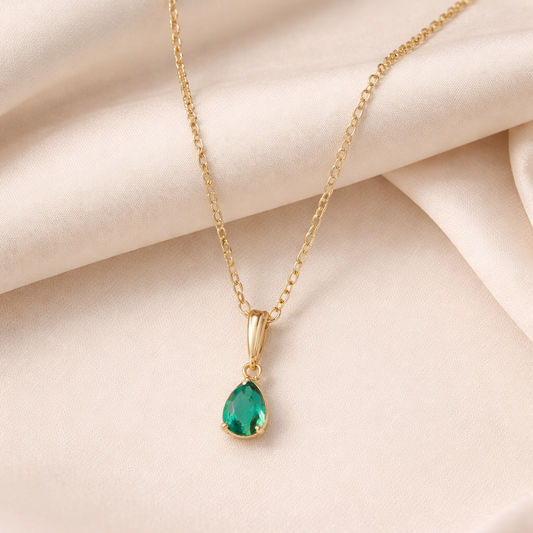 Emerald Drop Necklace