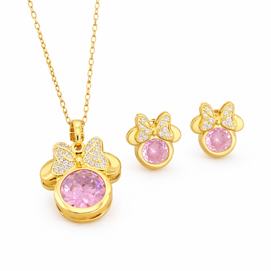 Minnie Pink Jewelry Set